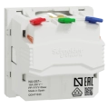 Schneider Electric New Unica NU305718 Розетка з з/к зі шторками 16А самозажимні клеми біла фото 2