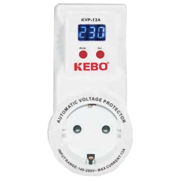 KEBO KVP-13A 2-13A 140-260V Реле напруги в розетку фото 1