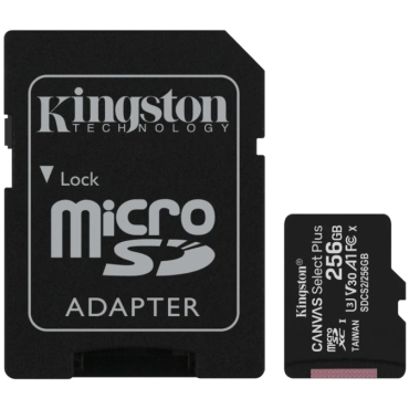 Kingston 256GB micSDXC Canvas Select Plus 100R A1 C10 Card Модуль флеш-пам'яті