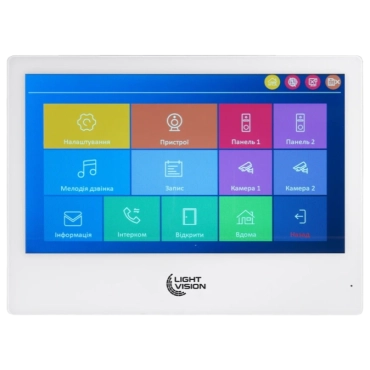 Light Vision SINGAPORE WiFi FHD WHITE (AI) 10" Видеодомофон