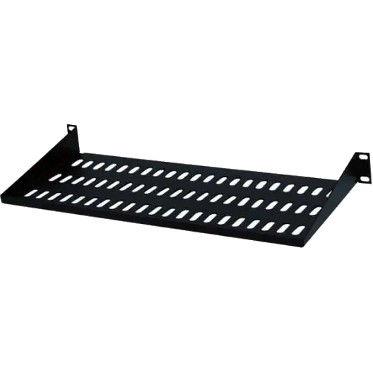 Hypernet CS-200-1U-BLACK 200мм 1U Полиця консольна для шафи фото 1