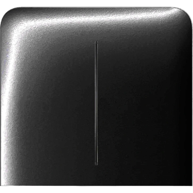 Ajax SideButton (2-gang) vertical black Кнопка фото 1