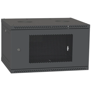 IPCOM CH-6U 600x600 перфорація RAL9005 Шафа серверна
