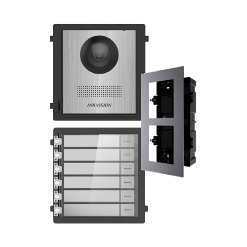 DS-KD8003-IME1NS + DS-KD-ACF2/Plastic + DS-KD-KK/S Комплект модулів Hikvision фото 1