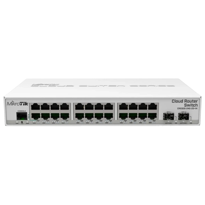 MikroTik 326-24G-2S+IN (CRS326-24G-2S+IN) Комутатор 24 порти керований