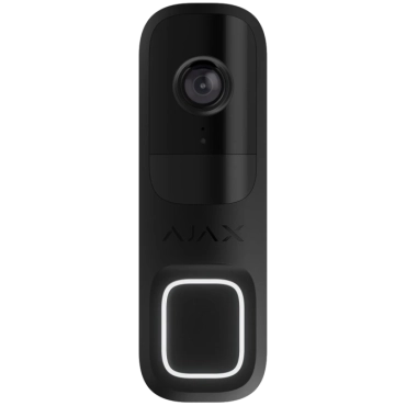 Ajax Doorbell black RAL 9005 Видеозвонок