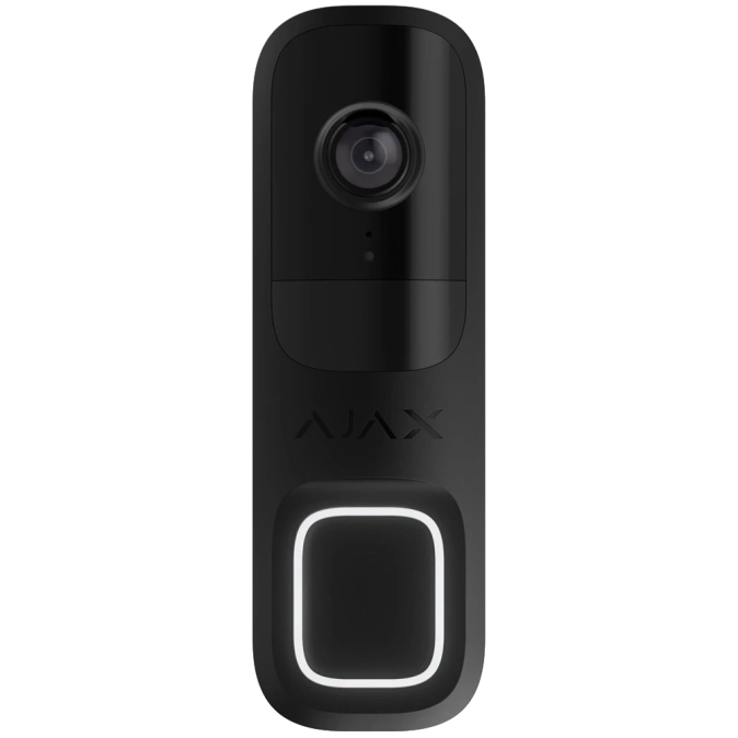 Ajax Doorbell black RAL 9005 Відеодзвінок