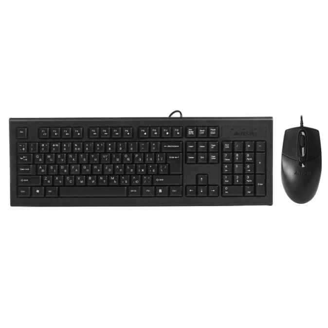 A4Tech KR-8572S Black Комплект клавіатура+мишка