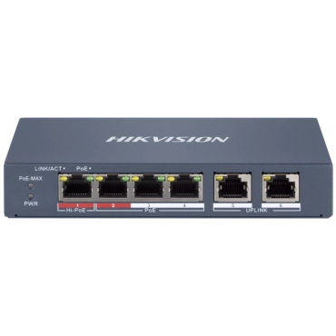 Hikvision DS-3E1106HP-EI Коммутатор 6 портов управляемый