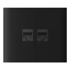 Ajax CenterCover (LAN) vertical Black Фронтальная панель