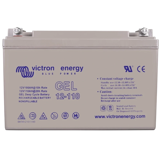 Victron Energy Gel 12-110 110A•г 12В гелева Свинцево-кислотна акумуляторна батарея фото 1