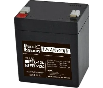 Full Energy FEP-124 4А•г 12В Свинцево-кислотна акумуляторна батарея фото 1