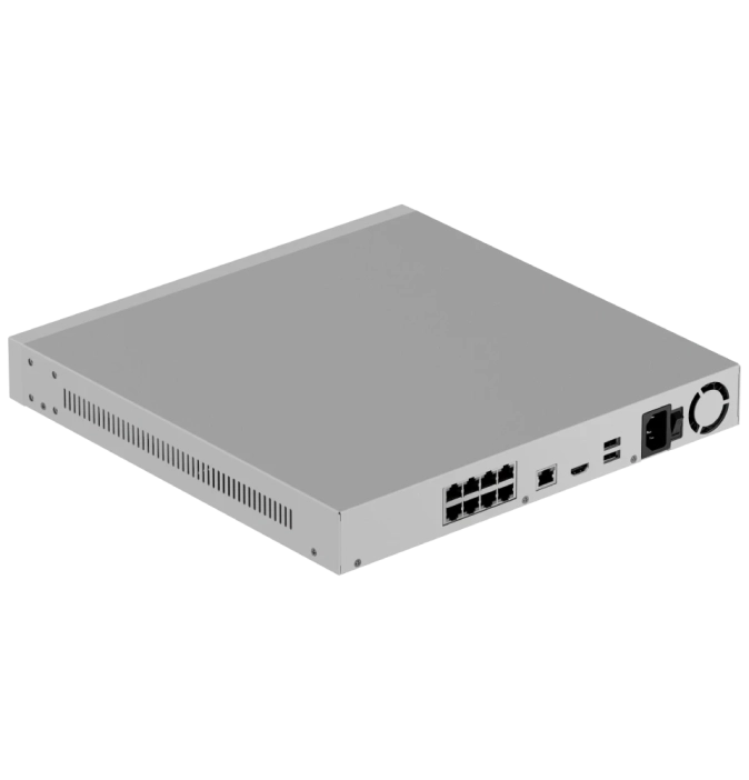 Ajax NVR H2D8PAC (8ch) white HDMI 4K 16Тб PoE Відеореєстратор
