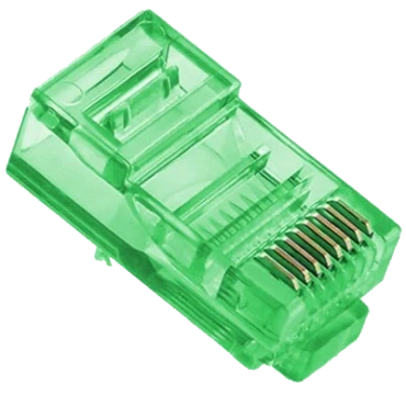 Merlion RJ-45 8P8C UTP Cat-5 Q100 Green Коннектор (100 шт/уп.)