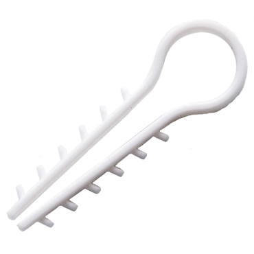 APRO Дюбель-ялинка 10 мм під круглий кабель білий (пач. 100 шт.)