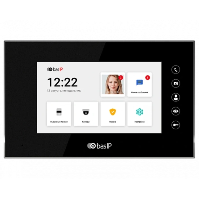 BAS-IP AQ-07LL (black) (BAS-IP) Відеодомофон фото 1
