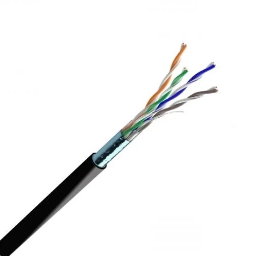 Cat. 5e F/UTP PE 4х2х24 AWG (72567) бухта 305м. Кабель вита пара ЗЗКМ (FTP мідь вуличний) фото 1