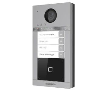 DS-KV8413-WME1/Flush 2 Мп IP виклична панель на 4 абонента c ІК підсвічуванням і Wi-Fi