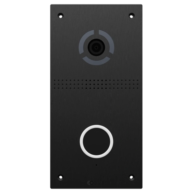 Bas-IP AV-05FD black  IP панель виклику з безконтактною кнопкою виклику фото 1