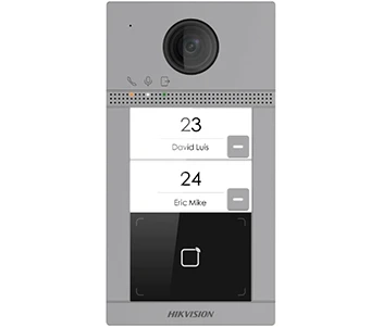 DS-KV8213-WME1(B) 2 Мп IP виклична панель на 2 абонента c ІЧ підсвічуванням і Wi-Fi фото 1