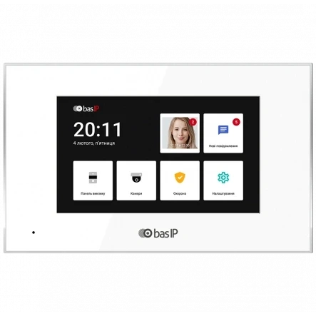 BAS-IP AQ-07LL (white) Відеодомофон фото 1