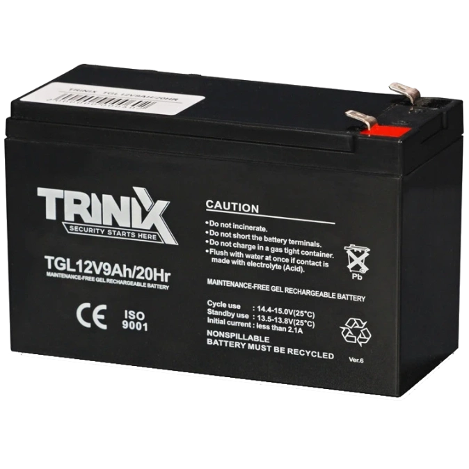 TRINIX GEL Super Charge TGL12V9Ah Акумуляторна батарея фото 1