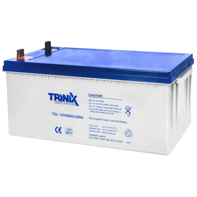 Trinix TGL12V200Ah/20Hr Акумуляторна батарея 12В 200А•год фото 1