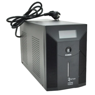 Ritar RTM2000 (1200W) Proxima-D LCD, AVR, 2st, 3xSCHUKO socket, 4x12V7,5Ah Источники бесперебойного питания