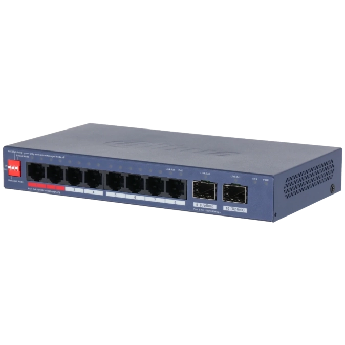 Dahua DH-CS4210-8GT-110 Комутатор 8 портів керований фото 1
