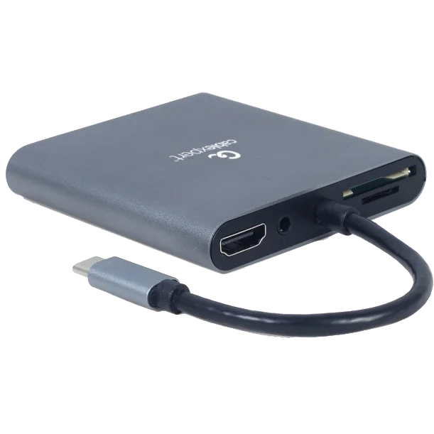 Cablexpert A-CM-COMBO6-01 USB-C 6-в-1 Док станція фото 1