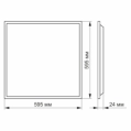 VIDEX 60W 4100K 220V LED панель матова фото 2