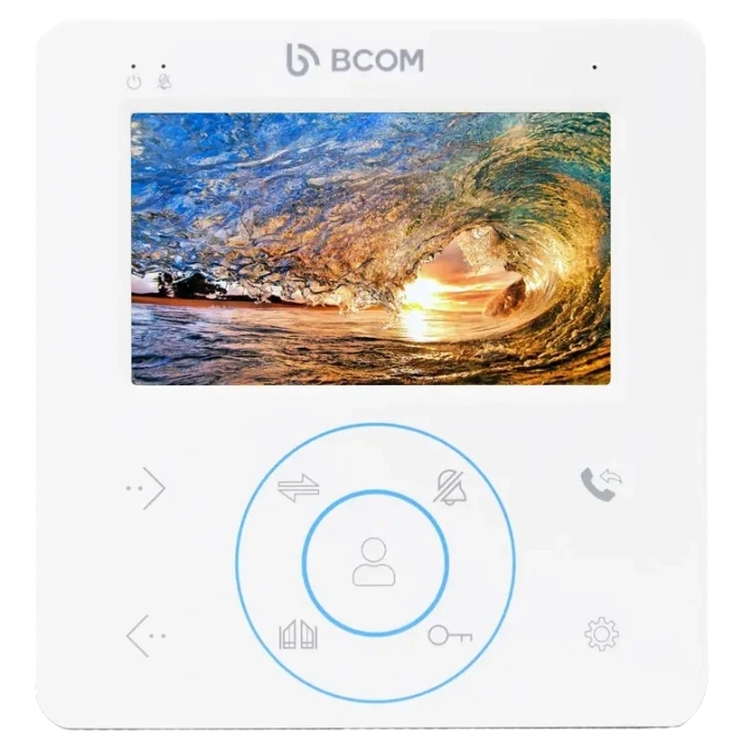 BCOM BD-480 White Відеодомофон фото 1