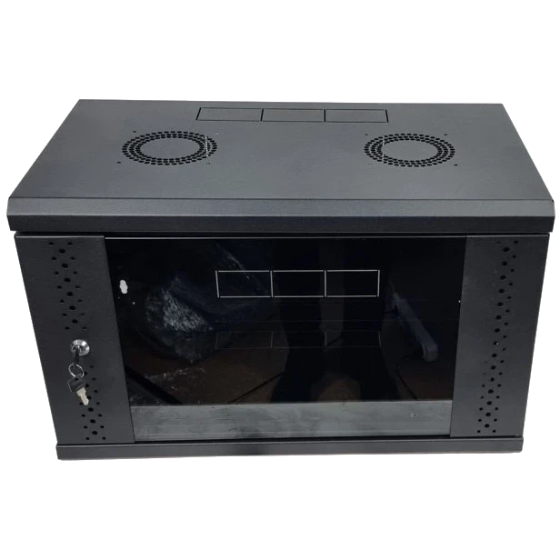 EServer 6U Шафа скло чорне фото 1