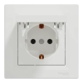 Schneider Electric ASFORA EPH3100121 Розетка одинарна із заземленням і кришкою фото 1