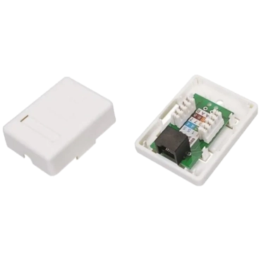 EServer 1хRJ45 UTP CAT5e Розетка компьютерная одинарная