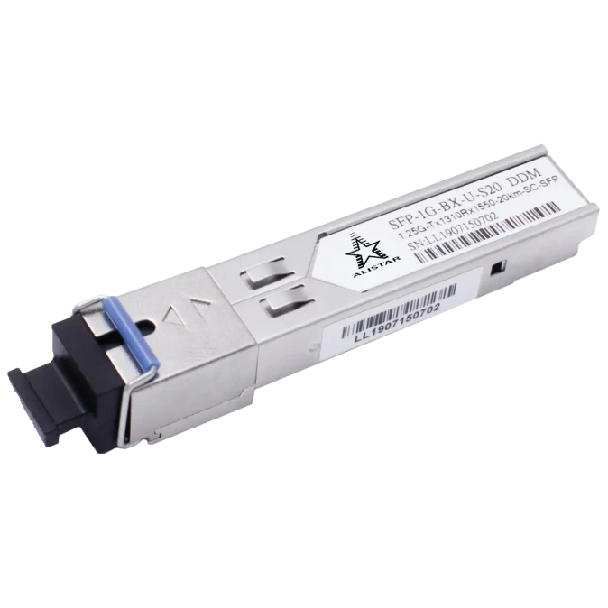 ALISTAR SFP-1G-BX-U-S20 SFP 1G 1SM WDM SC 20KM TX1310/RX1550nm DDM Модуль