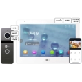 Neolight MEZZO Hybrid + SOLO IPW Graphite с уголком, PoE адаптер для вызовной панели Комплект видеодомофона фото 1