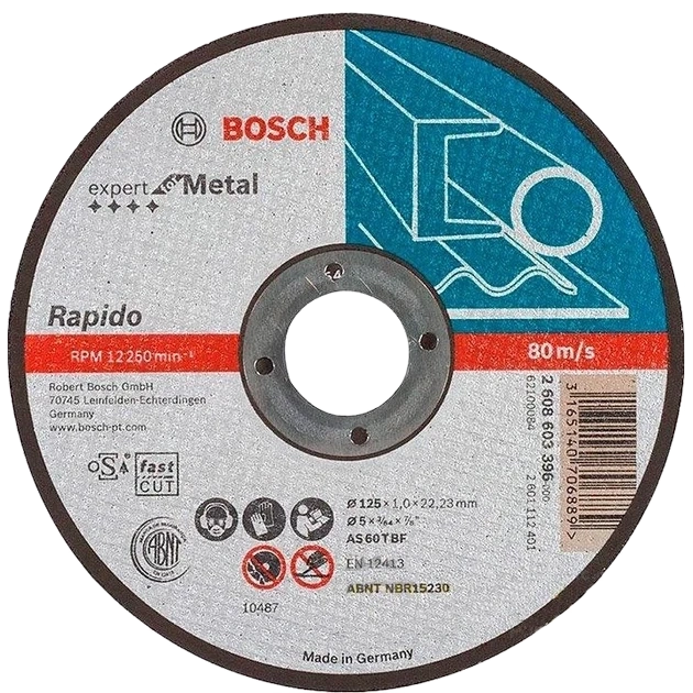 Bosch 125х1 мм (2608603396) Круг відрізний фото 1