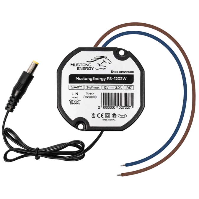 Mustang Energy PS-1202W IP67 Блок живлення фото 1
