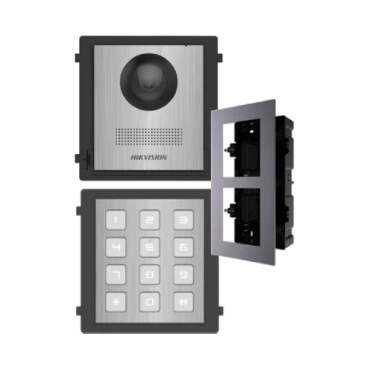 DS-KD8003-IME1NS + DS-KD-ACF2/Plastic + DS-KD-KP/S Комплект модулів Hikvision