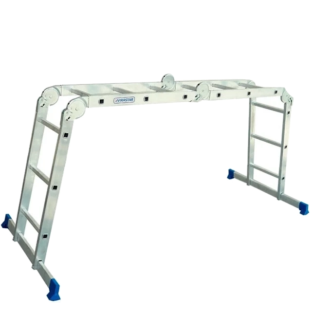 VIRASTAR TRANSFORMER Багатофункціональні шарнірні сходи-драбинки 4x3 сходинок фото 1