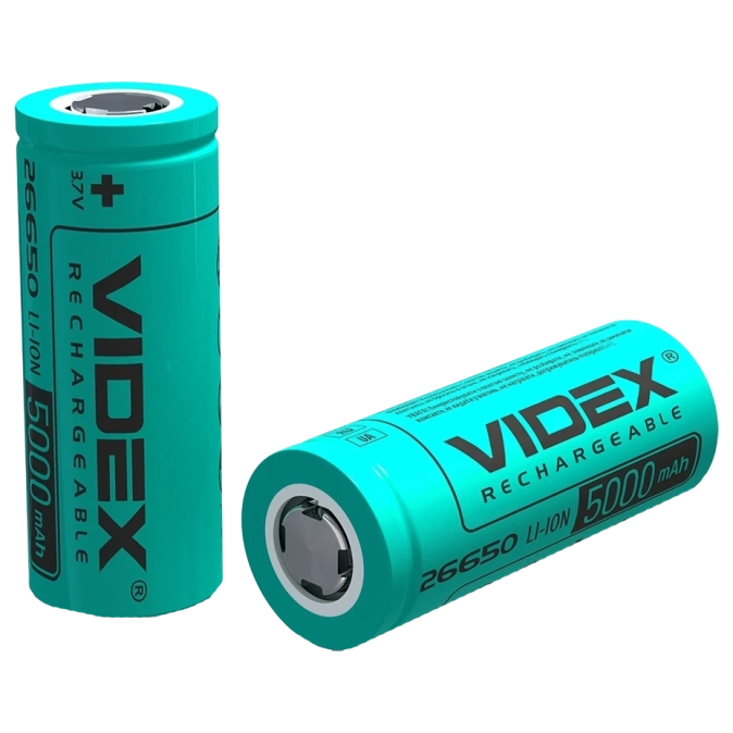 Videx Li-ion 26650 5000mAh Аккумулятор фото 1