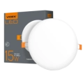 VIDEX 15W 4100K 220V LED світильник безрамний круглий фото 3