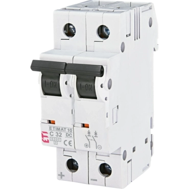 ЕТІ ETIMAT 10 DC 2p C 32A (6 kA) Автоматичний вимикач