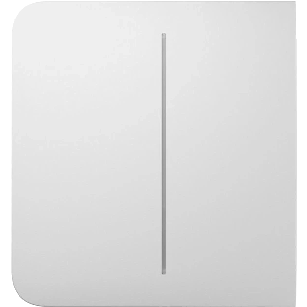 Ajax SideButton (2-gang) for LightSwitch white Бічна кнопка для двоклавішного вимикача фото 1