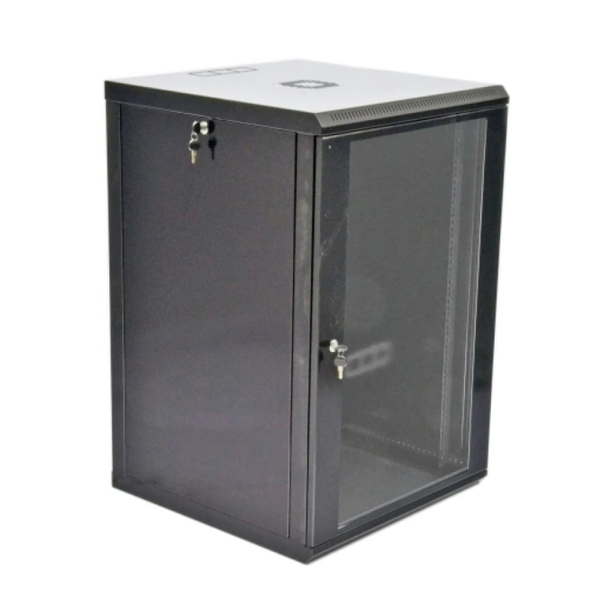 UA-MGSWL186B Шафа 19"18U, 600x600x907мм (Ш*Г*В), економ, акрилове скло, чорна
