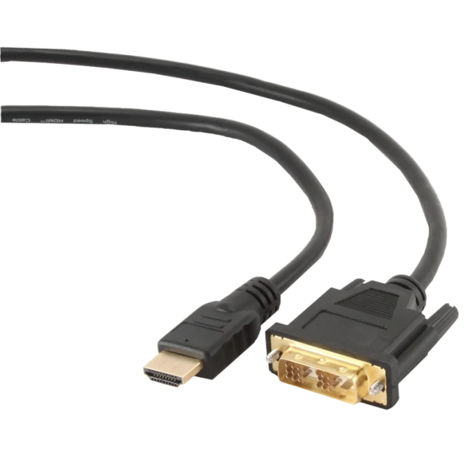 Cablexpert CC-HDMI-DVI-0.5M Кабель HDMI - DVI 18+1pin M, 0.5m фото 1