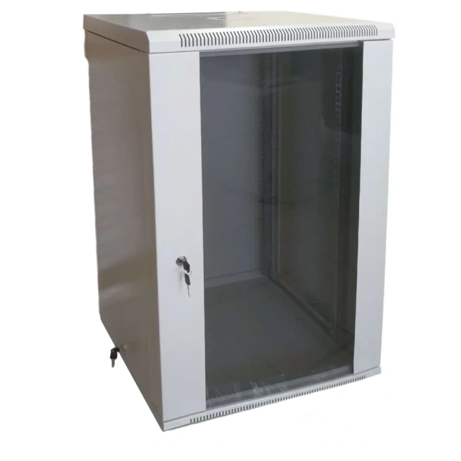 WMNC66-18U-FLAT Шафа 18U 600x600 мм Hypernet настінна розбірна фото 1