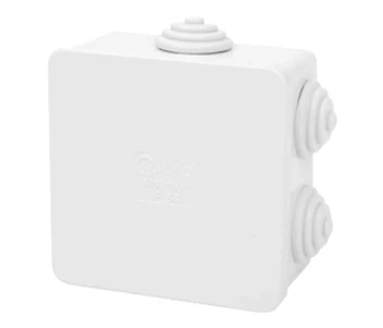 COURBI 80x80x40 серая Коробка розподільна з кабель-вводами фото 1
