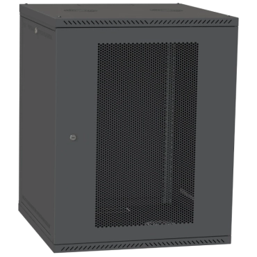 IPCOM СН-15U 600х450 перфорація RAL9005 Шафа серверна
